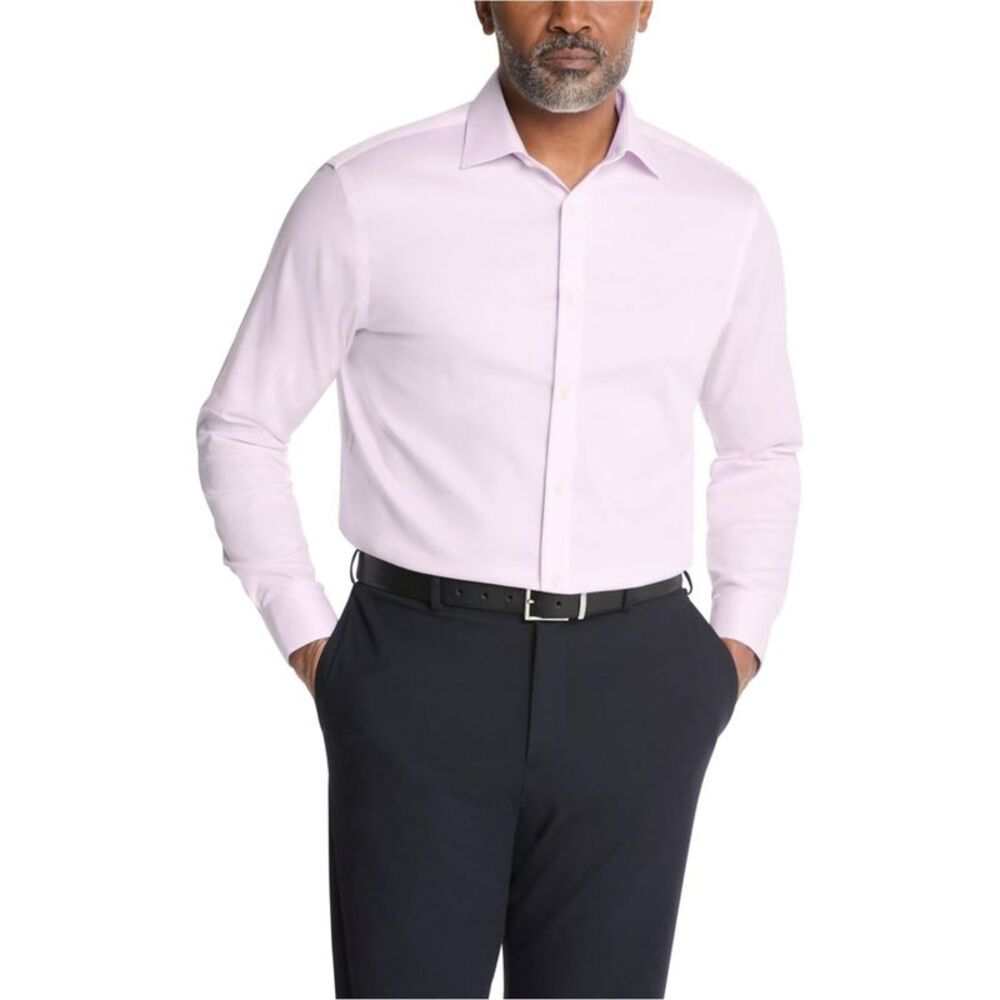 Calvin Klein Mens Collared Button Down Dress Shirt, NWT